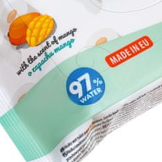 AKUKU Vlažilni toaletni papir z vonjem po mangu 97 % vode 50 kosov