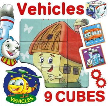 Dohany DOHÁNY Slikovne kocke Vozila, 9 kock