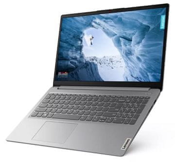 Lenovo IdeaPad 1 prenosnik, N4120, 15,6FHD, 8GB/SSD256GB, UMA, DOS, siv (82V7002NSC)