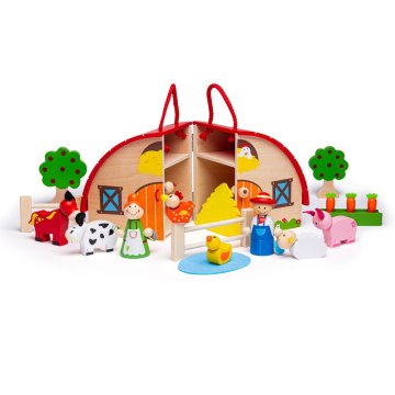 Bigjigs Toys Kmetija v kovčku