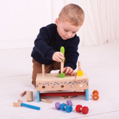 Bigjigs Toys Ponk in škatla za orodje 2v1