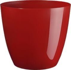 Pokrov za cvetlični lonec ELLA CHRISTMAS plastični sijajni d13x12cm