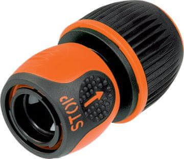 Stocker DeLuxe 1/2" 5/8" 3/4" hitra spojka s funkcijo zaustavitve z evro obešalnikom