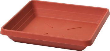 Plastia skleda kvadratna Lotus - terakota 18x18
