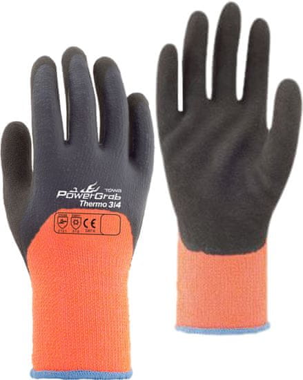 Rosteto PowerGrab Thermo oranžne rokavice velikosti 9/L - 1 par