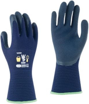 Rosteto Otroške rokavice svetlo/temno modre velikosti 6/XS - 1 par