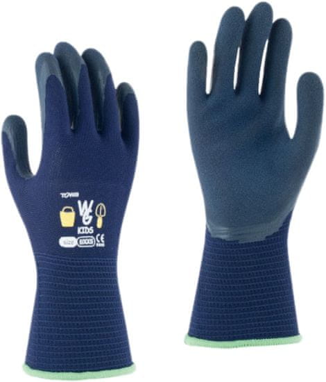 Rosteto Otroške rokavice svetlo/temno modre velikosti 6/XS - 1 par