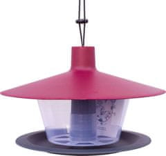 Plastia Finch burgundska krmilnica 28,5x28,5x17cm