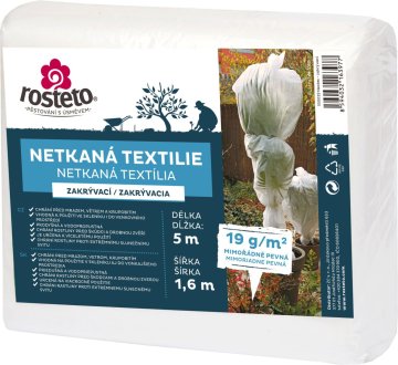 Rosteto Neotex / netkani material - bela 19g širina 5 x 1,6 m