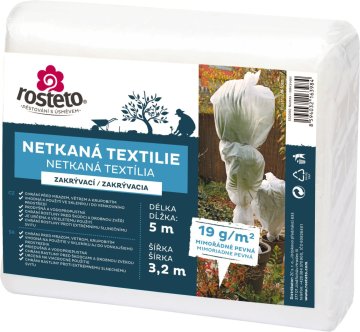 Rosteto Neotex / netkani material - bela 19g širina 5 x 3,2 m