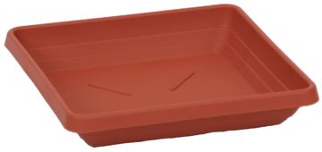 TERRA Kvadratna skleda Plastia Lotus - terakota 14x14 (12 x 12 cm)