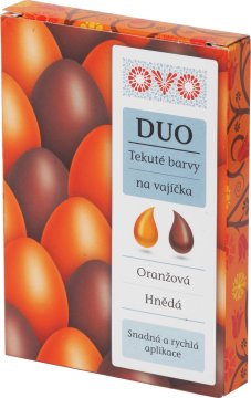 OVO Barva za jajca DUO oranžno-rjava 2x20ml