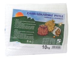 Vreča za krpo s trakom z zmogljivostjo 10 kg bela 40x62cm 5 kosov