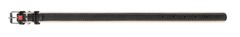 WAUDOG Ravna usnjena ovratnica Mehka črna bež, Črna 46-60cm, širina: 35mm