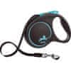 Flexi Black Design L pas 5 m modri 50 kg