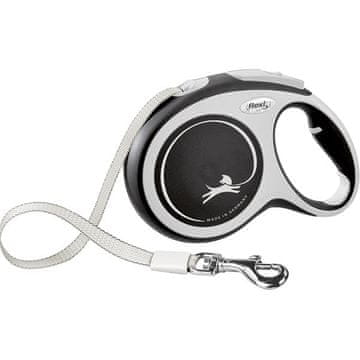 Flexi Pas New Comfort L 8 m črn 50 kg