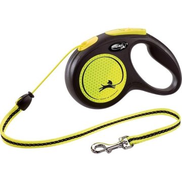 Flexi New Neon M vrv 5 m rumena 20 kg