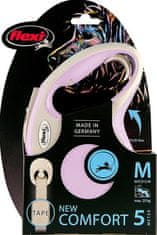 Flexi New Comfort M pas 5 m svetlo roza 25 kg