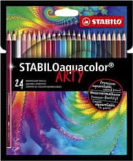 Stabilo Akvarelne barvice, komplet 24 kosov v kartonski škatli "ARTY"