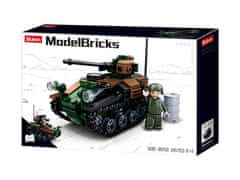 Sluban Model Bricks M38-B0750 Wiesel AWC 2in1 Small Tank