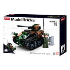 Sluban Model Bricks M38-B0750 Wiesel AWC 2in1 Small Tank