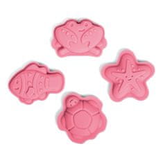 Bigjigs Toys Silikonski kalupi roza Coral