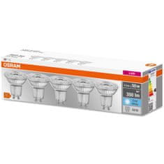 Osram 5x LED žarnica GU10 4,3W = 50W 350lm 4000K Nevtralno bela 36°