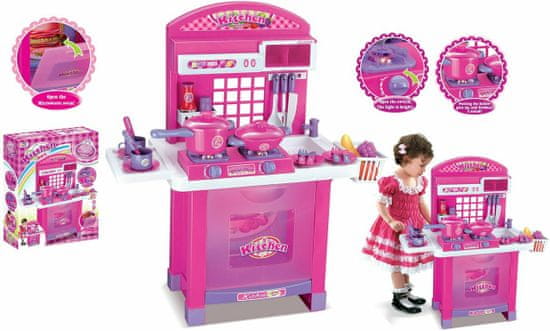 G21 Otroška kuhinjska igrača Superior z dodatki roza