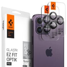 Spigen Optik.Tr 2x zaščitno steklo za kamero na iPhone 14 Pro / 14 Pro Max, črna