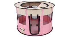 Merco Pet Okrogla ograja za pse roza barve, 1 kos