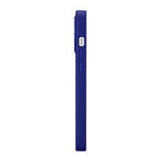 iCARER Usnjen etui za iPhone 14 Pro Max z magnetom MagSafe Litchi Premium Leather Case v barvi temno modri