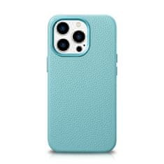 iCARER Usnjen etui za iPhone 14 Pro Max z magnetom MagSafe Litchi Premium Leather Case zelen
