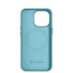 iCARER Usnjen etui za iPhone 14 Pro Max z magnetom MagSafe Litchi Premium Leather Case zelen
