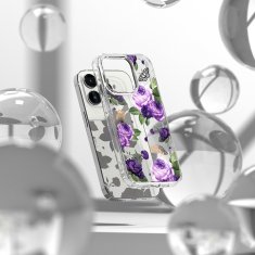 slomart Ringke fusion design oklepni etui z okvirjem iz gela za iphone 14 pro prozoren (purple rose) (fd641e29)