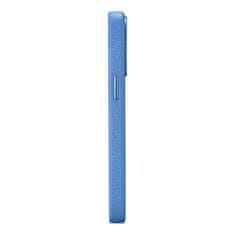 iCARER Usnjen etui za iPhone 14 Pro Max z magnetom MagSafe Litchi Premium Leather Case modri