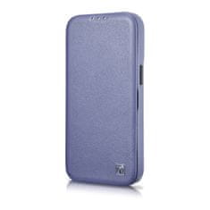 iCARER Usnjen etui za iPhone 14 Pro Max z magnetnim zapiranjem MagSafe CE Premium Leather svetlo vijoličen
