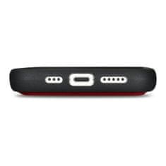 iCARER 2v1 usnjen etui z zaponko iPhone 14 Pro Max Anti-RFID Wallet Case rdeč