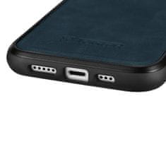 iCARER Etui iz naravnega usnja za iPhone 14 Plus Leather Oil Wax temno modra