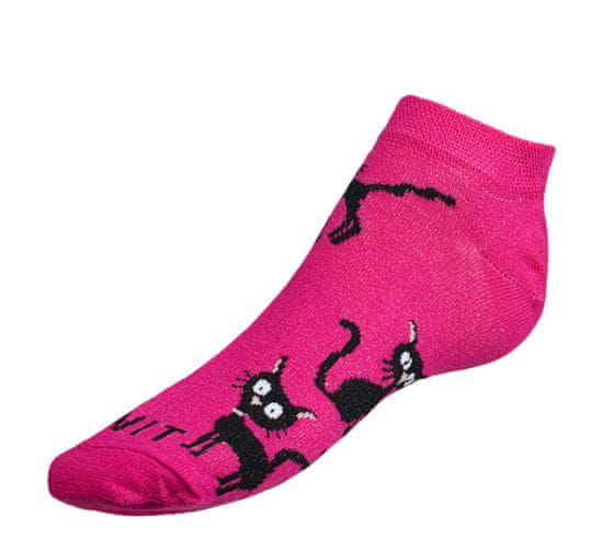 Nizke nogavice Cat magenta - 39-42