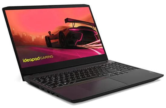 Lenovo IdeaPad Gaming 3 prenosnik, Ryzen 5 5600H, 15,6FHD, 16GB/SSD512GB, RTX3050, W11H, črn (82K20201SC)