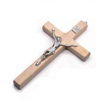 Lesen stenski križ 12 cm svetel