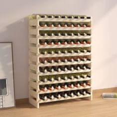 Vidaxl Stojalo za vino 83x29x112 cm trdna borovina