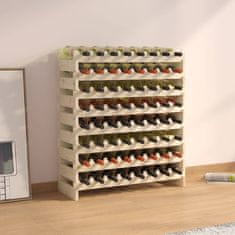 Vidaxl Stojalo za vino 83x29x90 cm trdna borovina