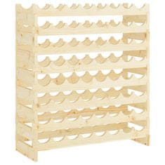 Vidaxl Stojalo za vino 83x29x90 cm trdna borovina