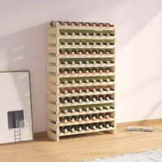 Vidaxl Stojalo za vino 83x29x134 cm trdna borovina