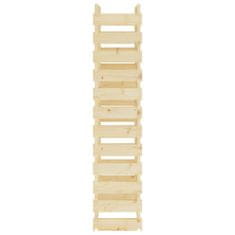 Vidaxl Stojalo za vino 65x29x134 cm trdna borovina