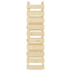 Vidaxl Stojalo za vino 83x29x112 cm trdna borovina