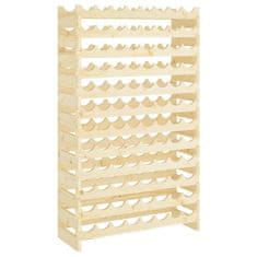 Vidaxl Stojalo za vino 83x29x134 cm trdna borovina