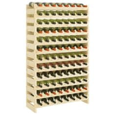 Vidaxl Stojalo za vino 83x29x134 cm trdna borovina