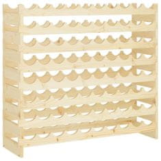 Vidaxl Stojalo za vino 101x29x90 cm trdna borovina